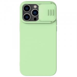 OUTLET: Etui z ochroną aparatu Nillkin CamShield Silky Silicone Case do iPhone 14 Pro Max, zielone