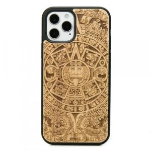 Drewniane etui do iPhone 12 Pro / 12, Bewood Kalendarz Aztecki Aniegre