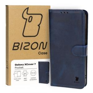 Etui z klapką Bizon Case Pocket do Galaxy Xcover7, granatowe