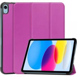 Etui Bizon Case Tab Croc do Apple iPad 10 10.9 2022, fuksja