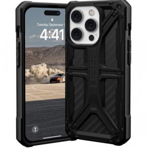 Etui pancerne Urban Armor Gear Monarch do iPhone 14 Pro, czarne + carbon