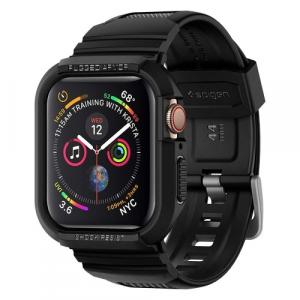 OUTLET: Etui z paskiem Spigen Rugged Armor Pro Apple Watch 45/44 mm, czarne