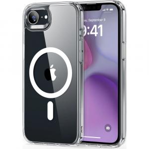 Etui ESR Classic Hybrid Halolock do iPhone 16e do MagSafe, przezroczysto-białe