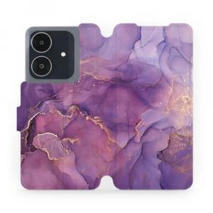 Etui z klapką do Realme Note 60, Mobiwear Book, fioletowe