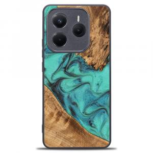 Drewniane etui do Xiaomi Redmi Note 14 5G, Bewood Unique Turquoise