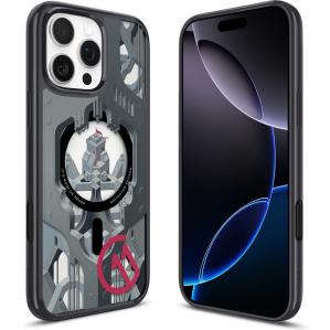 Etui Spigen Ultra Hybrid T Mag (CC) do MagSafe do iPhone 16 Pro Max, szaro-wzorzyste (C11 Navigator)