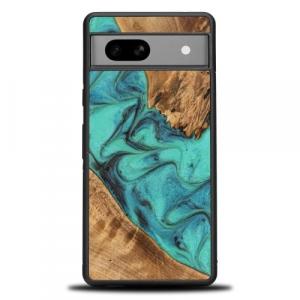 Drewniane etui Bewood Unique - Turquoise do Google Pixel 7A