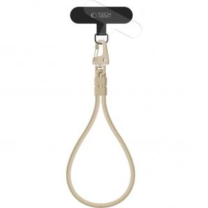 Smyczka na nadgarstek do telefonu Tech-Protect C8S Rope Wrist Strap, beżowa