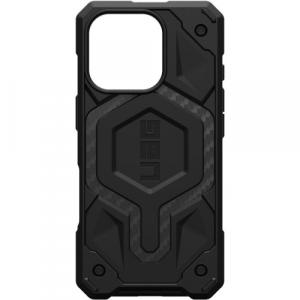 Etui pancerne Urban Armor Gear Monarch Pro Mag do MagSafe do iPhone 16 Pro, czarne z włóknem węglowym