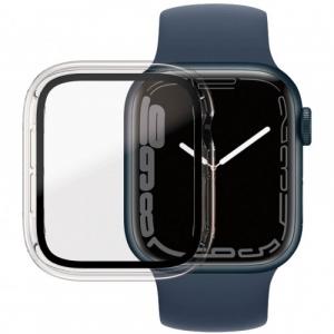 Szkło antybakteryjne + etui Panzerglass Full Body Apple Watch 45 mm, przeźroczysta ramka