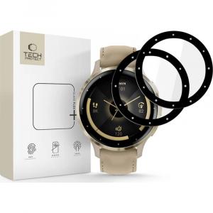Szkło hybrydowe Tech-Protect Glass Flex+ do Garmin Venu 3s, 2 sztuki, przezroczyste z czarną ramką