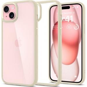 Etui Spigen Ultra Hybrid do iPhone 15, przezroczysto-beżowe