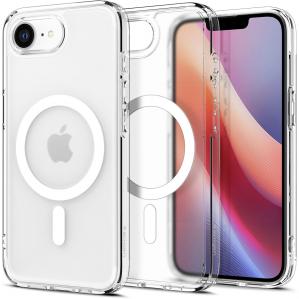 Etui Spigen Ultra Hybrid Mag do MagSafe do iPhone 16e, półprzezroczysto-białe