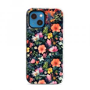 Etui ochronne do iPhone 13 Mini, Mobiwear Elite Pro, kolorowo-kwieciste