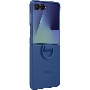 Etui Samsung Silicone Case Ring do Galaxy Z Flip7, niebieskie