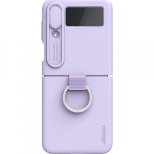 Etui z ochroną aparatu Nillkin CamShield Silky do Galaxy Z Flip4, jasnofioletowe