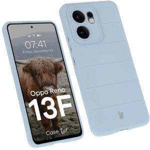 Pancerne etui Bizon Case Tur do Oppo Reno13 F, jasnoniebieskie