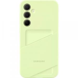 Etui Samsung Card Slot Cover do Galaxy A35 5G, limonkowe