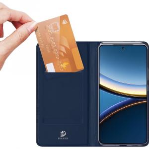 Etui z klapką Dux Ducis Skin Pro do Xiaomi POCO F7 Pro, granatowe