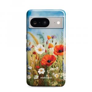 Etui ochronne do Google Pixel 8, Mobiwear Elite Pro, łąkowe kwiaty