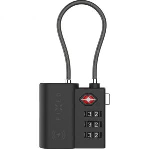 Kłódka z lokalizatorem GPS Fixed Tag Lock, do Apple Find My, Bluetooth 5.2, czarna
