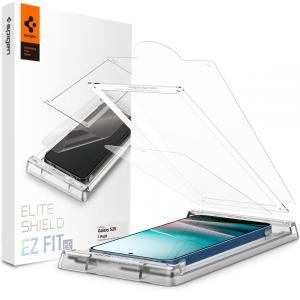 Folia + Aplikator Spigen Elite Shield EZ Fit 1-Pack do Galaxy S25
