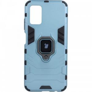 Etui Bizon Case Armor Ring do Galaxy A03S, niebieskie