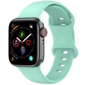 Pasek Bizon Strap Watch Silicone do Apple Watch 44/45/46/49 mm, miętowy