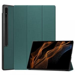 Etui Bizon Case Tab Croc do Galaxy Tab S9 Ultra, ciemnozielone
