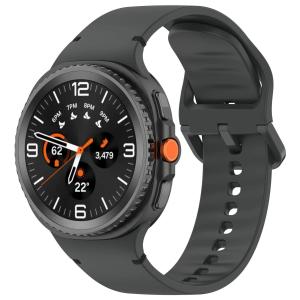 Silikonowy pasek Bizon Strap Watch Silicone G do Galaxy Watch 8 40 mm/44 mm/Ultra 2 47 mm, szary