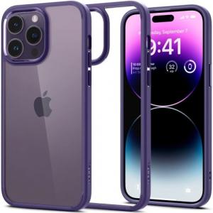 Etui Spigen Ultra Hybrid do iPhone 14 Pro, przezroczysto-fioletowe