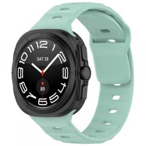 Silikonowy pasek Bizon Strap Watch Silicone do Galaxy Watch Ultra 47 mm, miętowy