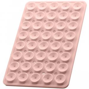 Uchwyt na telefon z przyssawką Mobile Origin Sticker Phone Mount O1, jasnoróżowy
