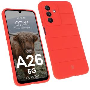 Pancerne etui Bizon Case Tur do Galaxy A26 5G, czerwone