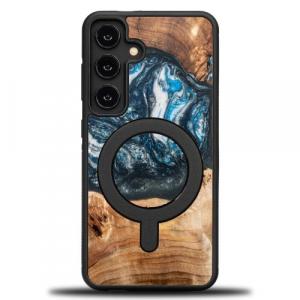 Drewniane etui do Galaxy A55 5G, Bewood Unique Planets Ziemia do MagSafe