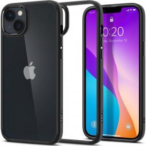 Etui Spigen Crystal Hybrid do iPhone 14, przezroczysto-czarne