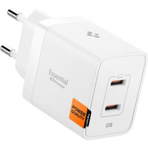 Ładowarka sieciowa Spigen ArcStation Essential EE472EU GaN, USB-C 47W, biała