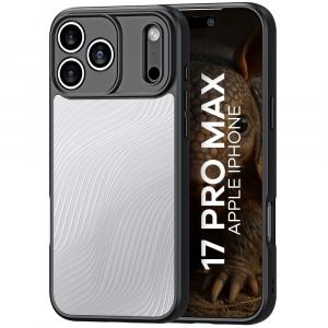 Etui Dux Ducis AIMO do iPhone 17 Pro Max, przezroczyste z czarną ramką