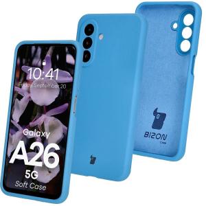 Silikonowe etui Bizon Soft Case do Galaxy A26 5G, niebieskie