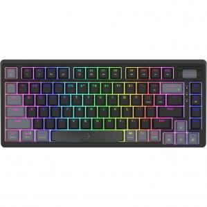 Klawiatura mechaniczna gamingowa, AQIRYS Adara Mini RGB, USB-C, czarna