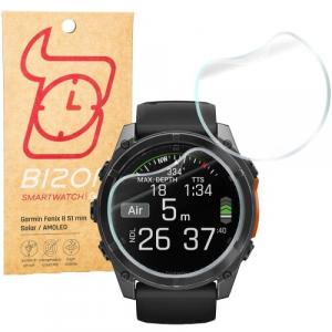 Folia hydrożelowa na ekran Bizon Glass Watch Hydrogel do Garmin Fenix 8 Solar 51 mm / AMOLED 47mm / AMOLED 51mm, 2 sztuki