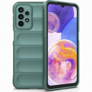 Pancerne etui Bizon Case Tur do Galaxy A23 4G / 5G, ciemnozielone