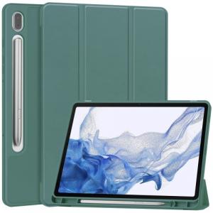 Etui Bizon Case Tab Lizard do Galaxy Tab S9, ciemnozielone