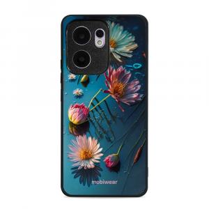 Etui ochronne do Oppo Reno13 F, Mobiwear Glossy Case, niebiesko-kwieciste