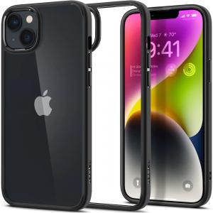 OUTLET: Etui Spigen Ultra Hybrid do iPhone 14, przezroczysto-czarne