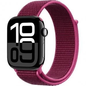 Pasek Crong Nylon do Apple Watch 42/41/40/38 mm, burgundowy