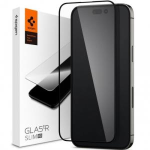 Szkło do etui Spigen Glas.tr Slim FC 1-Pack do iPhone 14 Pro Max, czarna ramka