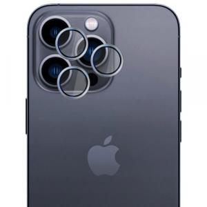 Osłony na aparat 3mk HARDY Lens Protection Pro 1 zestaw dla iPhone 16 Pro / 16 Pro Max, tytanowo-srebrne
