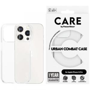 Etui CARE by PanzerGlass Urban Combat Case do iPhone 15 Pro, przezroczyste