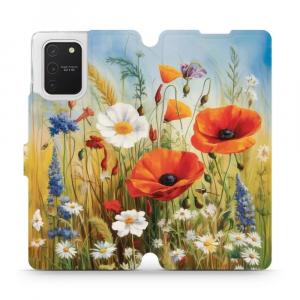 Etui z klapką do Galaxy S10 Lite, Mobiwear Book, łąkowe kwiaty